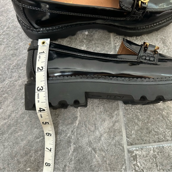 Sam Edelman Circus Black Patent Chunky Loafer Horse Bit Faux Leather Size 9.5 - Picture 13 of 15